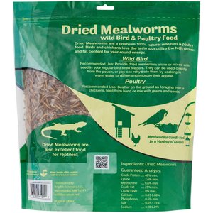Wildlife Sciences Dried Mealworms, 21-oz bag
