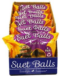 Wildlife Sciences Fruit & Nut Suet Balls Wild Bird Food, 6 count