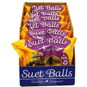 Wildlife Sciences Fruit & Nut Suet Balls Wild Bird Food, 6 count