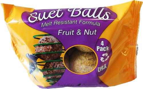 Show full view: Wildlife Sciences Fruit & Nut Suet Balls Wild Bird Food, 6 count slide 5 of 8