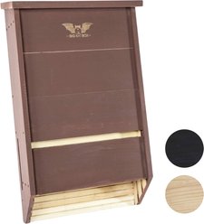 WildYard 3 Chamber Big Bat Box House, 27x 15.5 x 6.5-in, Brown