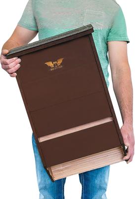 Show full view: WildYard 3 Chamber Big Bat Box House, 27x 15.5 x 6.5-in, Brown slide 2 of 9
