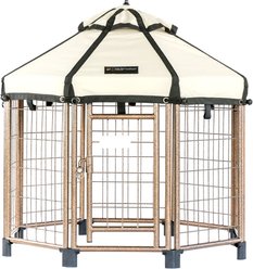 Win World International Pet Gazebo Dog Kennel, Beach Sand, 3-ft