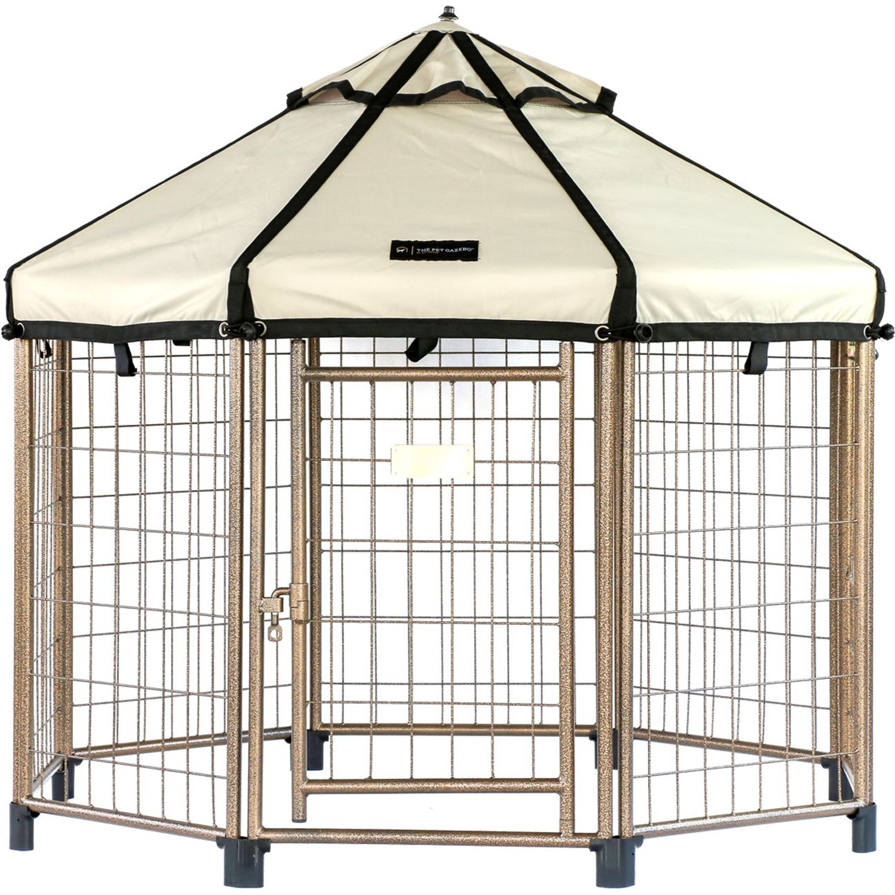 Win World International Pet Gazebo Dog Kennel, Beach Sand, 4-ft