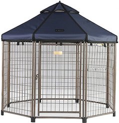 Win World International Pet Gazebo Dog Kennel, Cobalt Sky, 5-ft