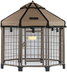 Win World International Pet Gazebo Dog Kennel, Earth Taupe, 3-ft