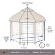 Show in main carousel: Win World International Pet Gazebo Dog Kennel, Earth Taupe, 4-ft slide 2 of 7