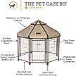 Show in main carousel: Win World International Pet Gazebo Dog Kennel, Earth Taupe, 4-ft slide 5 of 7
