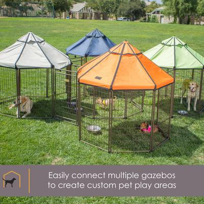 Show full view: Win World International Pet Gazebo Dog Kennel, Earth Taupe, 4-ft slide 7 of 8