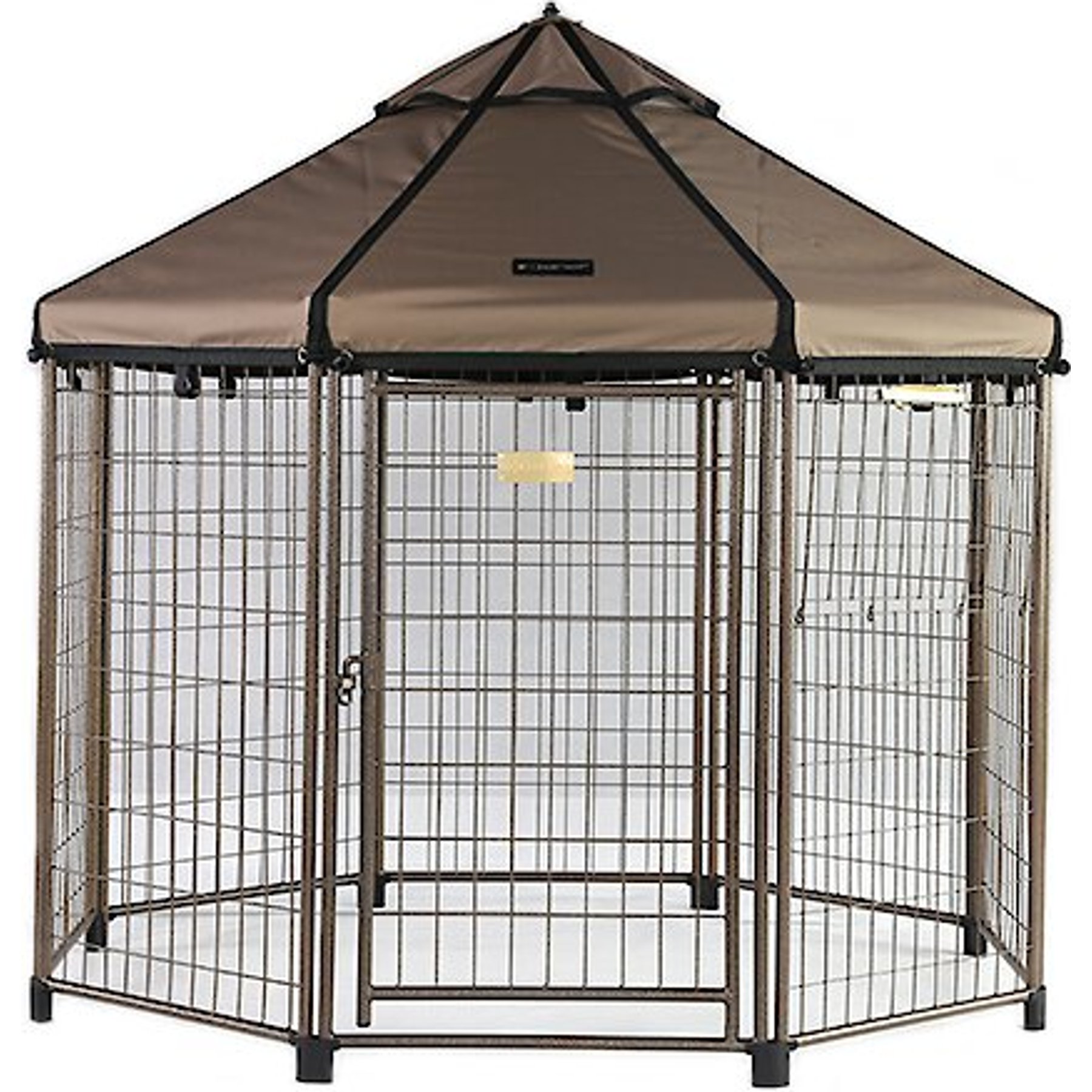 Win World International Pet Gazebo Dog Kennel, Earth Taupe, 5-ft