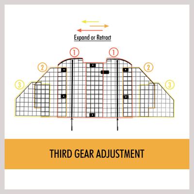 Show full view: Win World Pet Gazebo Cat & Dog Car Safety Barrier, Black slide 5 of 11