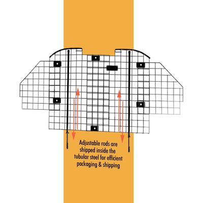 Show full view: Win World Pet Gazebo Cat & Dog Car Safety Barrier, Black slide 6 of 11