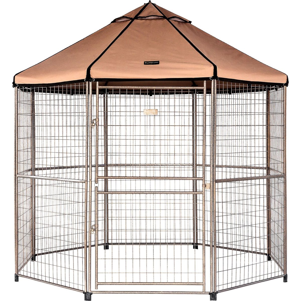 Win World Pet Gazebo Dog Kennel, Earth Taupe, 8-ft