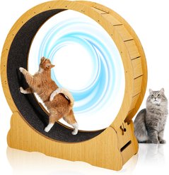 Winado Treadmill Cat Exercise Wheel for Running Silent, Yellow, 43-in