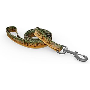 Wingo Outdoors Bowie Dog Leash, Brown Trout, 6-ft long, 1-inch wide