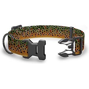 Wingo Outdoors Coosa Dog Collar, Brown Trout, Large: 21 to 29-in neck, 1.5-in wide