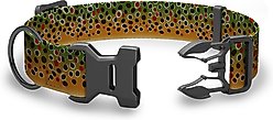 Wingo Outdoors Coosa Dog Collar, Brown Trout, Medium: 14 to 22-in neck, 1-in wide
