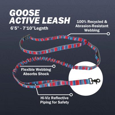 Show full view: Wingo Outdoors Goose Active Hands-Free Dog Leash, Grand Teton, 8-ft long, 1-inch wide slide 2 of 4