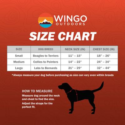 Show full view: Wingo Outdoors Monty Dog Harness, Baja Bars, Small: 18 to 26-in chest slide 3 of 7