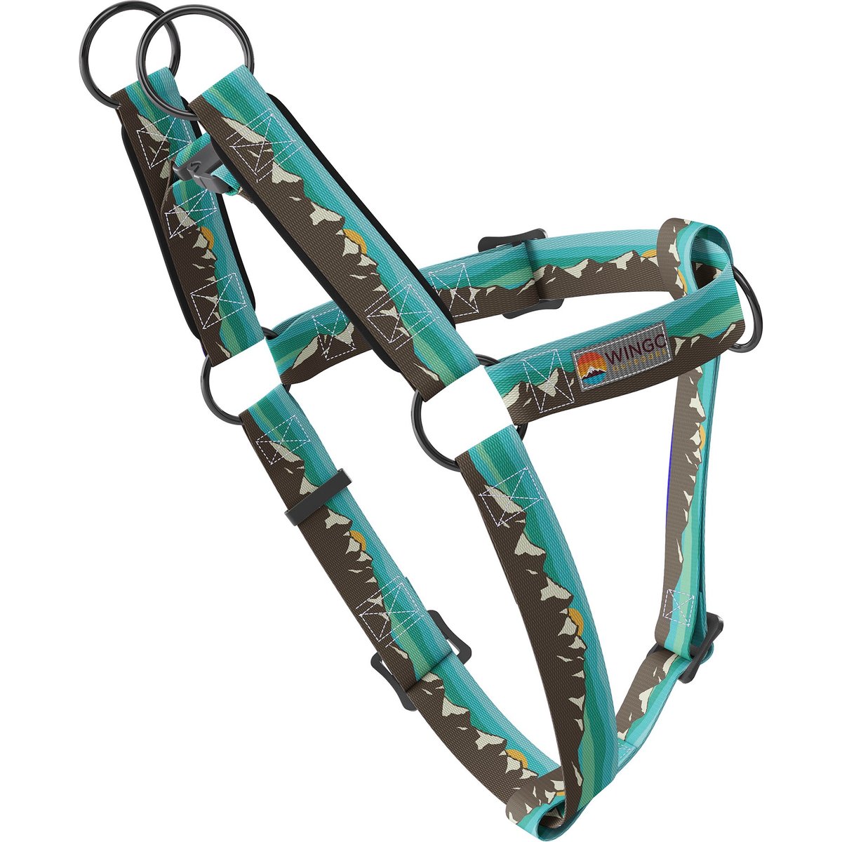 Wingo Outdoors Suzie Dog Harness, Grand Teton, Medium: 24 to 34-in chest, 1-inch wide webbing