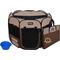 Show in main carousel: WINiPET 2-Door Soft-Sided Dog & Cat Playpen, Beige + Brown, 30 x 30 x 20-in slide 1 of 7