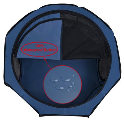 Show full view: WINiPET 2-Door Soft-Sided Dog & Cat Playpen, Blue Gray, 48 x 48 x 32-in slide 4 of 8