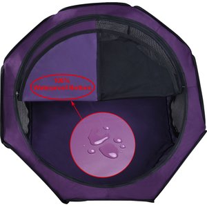 WINiPET 2-Door Soft-Sided Dog & Cat Playpen, Purple, 30 x 30 x 17-in