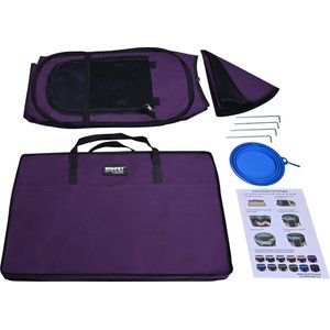WINiPET 2-Door Soft-Sided Dog & Cat Playpen, Purple, 30 x 30 x 17-in
