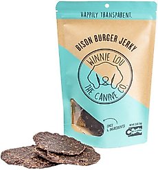 Winnie Lou Bison Burger Jerky Dog Treats, 2.5-oz bag