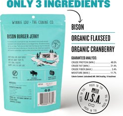 Winnie Lou Bison Burger Jerky Dog Treats, 2.5-oz bag slide 2 of 6