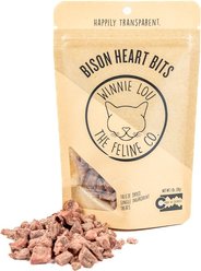 Winnie Lou Bison Heart Bits Freeze-Dried Cat Treats, 1-oz bag