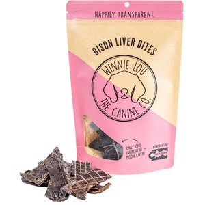 Winnie Lou Bison Liver Bites Dog Treats, 2.5-oz bag