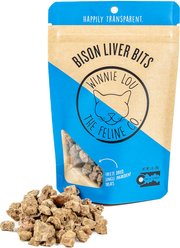 Winnie Lou Bison Liver Bits Freeze-Dried Cat Treats, 1-oz bag