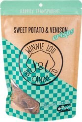 Winnie Lou Grain-Free Sweet Potato & Venison Flavored Dehydrated Dog Crisps, 2.5-oz bag