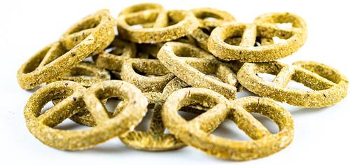 Show full view: Winnie Lou Greens & Cheddar Pretzels Crunchy Dog Treats, 4-oz bag slide 4 of 5