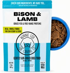 Winnie Lou Limited Ingredient Diet Bison & Lamb Air-Dried Dog Food, 2-lb bag