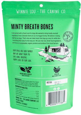 Show full view: Winnie Lou Minty Breath Bones Crunchy Dog Treats, 4-oz bag slide 3 of 7