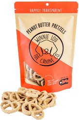 Winnie Lou Peanut Butter Pretzels Crunchy Dog Treats, 4-oz bag