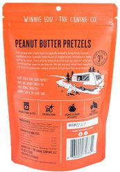 Winnie Lou Peanut Butter Pretzels Crunchy Dog Treats, 4-oz bag slide 2 of 4