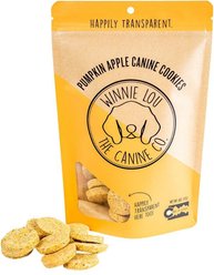 Winnie Lou Pumpkin Canine Cookies Crunchy Dog Treats, 4-oz bag
