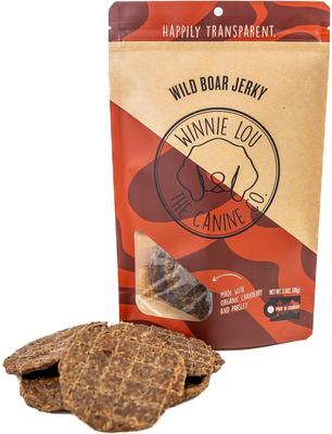 Show full view: Winnie Lou Wild Boar Jerky Dog Treats, 3.5-oz bag slide 4 of 4