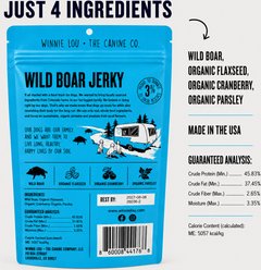 Winnie Lou Wild Boar Jerky Dog Treats, 3.5-oz bag slide 2 of 3