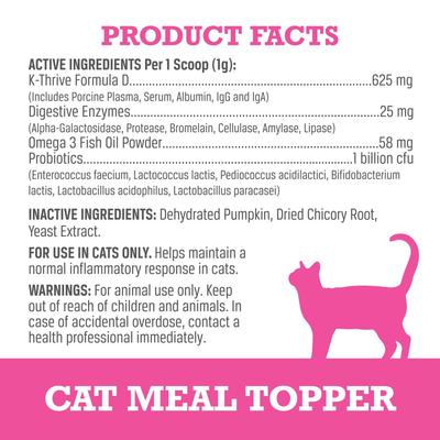 Show full view: WINPRO Pet Probiotic + Plasma Meal Topper Powder Supplement for Cats, 4.23-oz jar slide 6 of 7