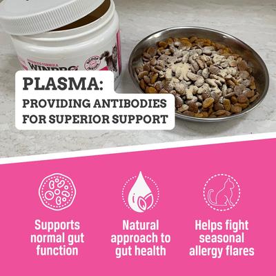 Show full view: WINPRO Pet Probiotic + Plasma Meal Topper Powder Supplement for Cats, 4.23-oz jar slide 4 of 7