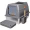 Show in main carousel: Wisfor Stainless Steel High Sided Enclosed Cat Litter Box, X-Large slide 3 of 11
