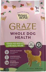 Wishbone Graze New Zealand Whole Dog Health Adult Grain-Free Beef & Lamb Dry Dog Food, 20-lb bag