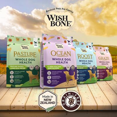 Show full view: Wishbone Graze New Zealand Whole Dog Health Adult Grain-Free Beef & Lamb Dry Dog Food, 20-lb bag slide 8 of 9