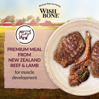 Show full view: Wishbone Graze New Zealand Whole Dog Health Adult Grain-Free Beef & Lamb Dry Dog Food, 4-lb bag slide 3 of 9