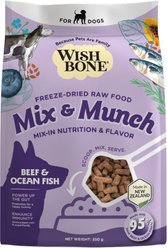 Wishbone Mix & Munch Raw Beef & Ocean Fish High-Protein Grain-Free Adult Freeze-Dried Dog Food, 12.35-oz bag