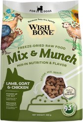 Wishbone Mix & Munch Raw Lamb, Goat & Chicken High-Protein Grain-Free Adult Freeze-Dried Dog Food, 12.35-oz bag